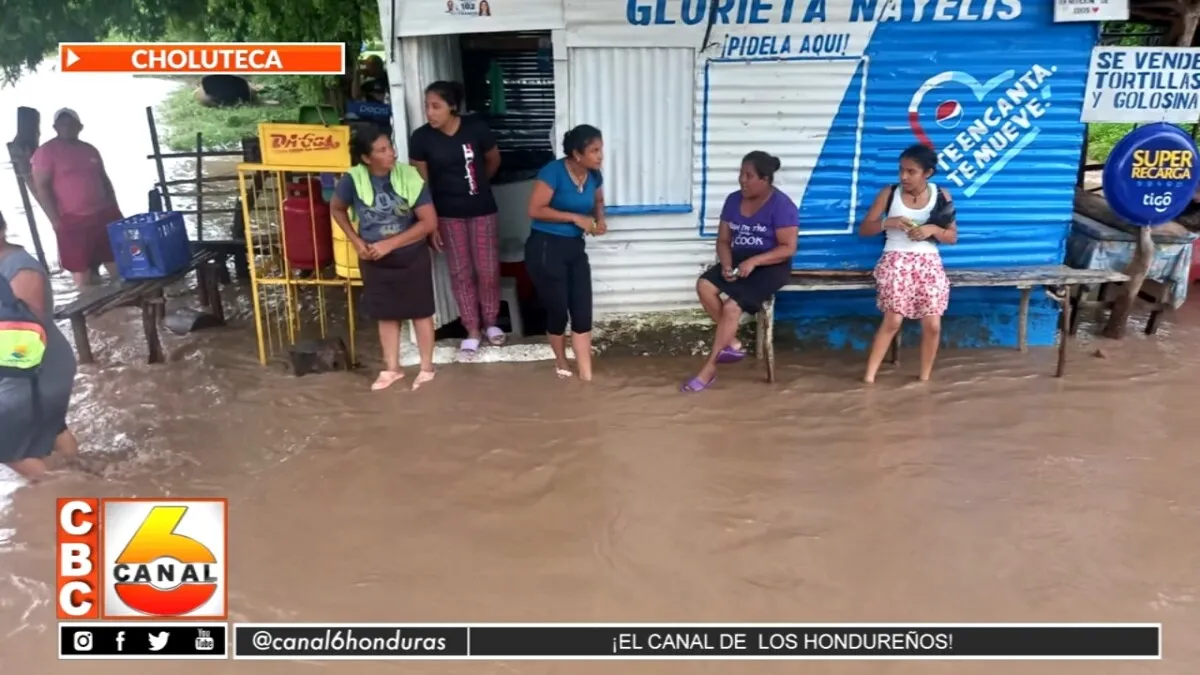Más de cinco comunidades afectadas por las lluvias en Choluteca
