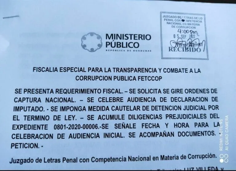 MP acusa a Gabriel Rubí y Nery Cerrato por millonario fraude en la compra de carpa móvil de Villanueva, Cortés