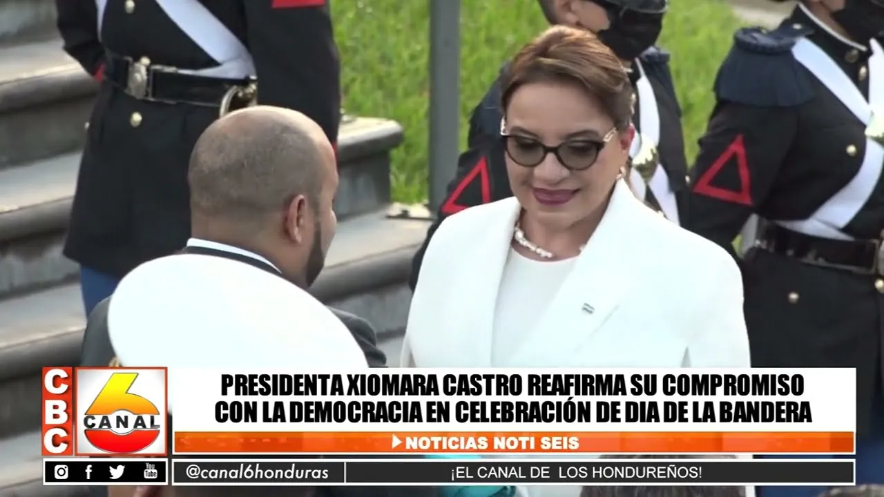 Presidenta Castro reafirma su compromiso con la democracia en celebración de Día de La Bandera