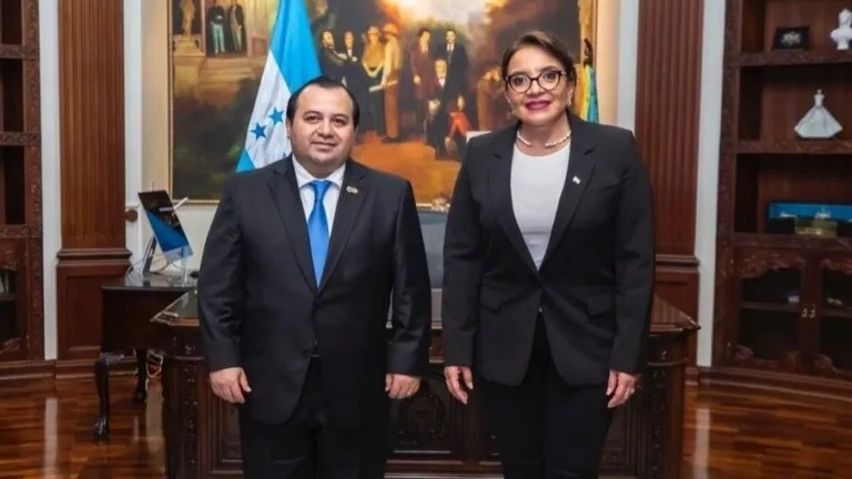 Presidenta Castro sostiene importante reunión con el vicepresidente de la CIDH