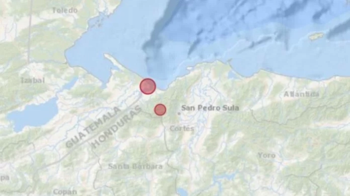 Sismo de 4.9 en la escala de Richter sacude el noroccidente de Honduras
