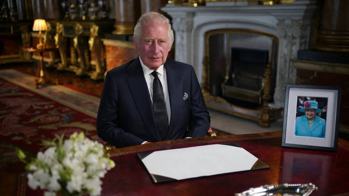 Su Majestad el Rey da una declaración personal en el Consejo de Adhesión de hoy, donde fue proclamado formalmente Rey Carlos III