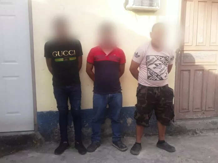En Copán detienen a tres ciudadanos sospechosos del delito de tráfico de personas