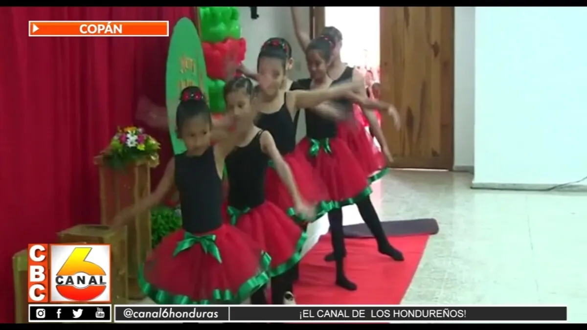 En Coquín, Copán se realizó la clausura trimestral de curso de ballet