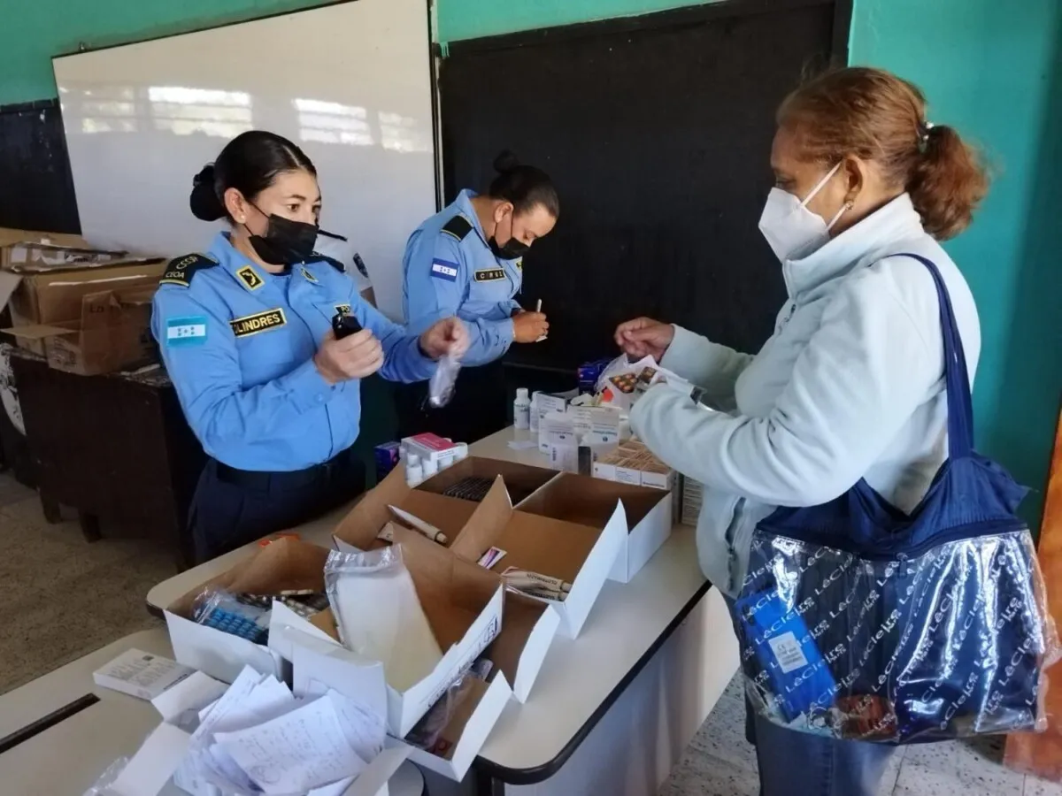 Policía Nacional desarrolla Brigada Médica Gratuita en Ojojona, F. M.