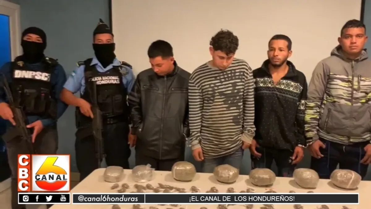 Policía Nacional saca de circulación a cuatro presuntos distribuidores de droga