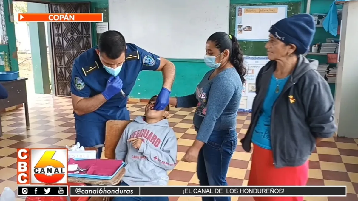 Policia Nacional UDEP 4 de Copán realiza brigada medica