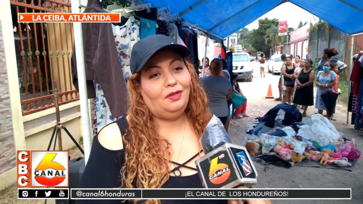 Vecinos donan ropa para los necesitados en Colonia Irias en La Ceiba