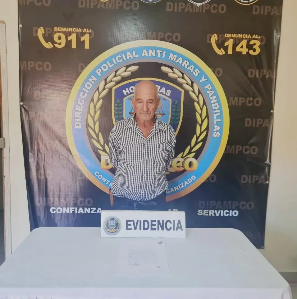 DIPAMPCO captura a septuagenario vinculado a homicidio, en Copán
