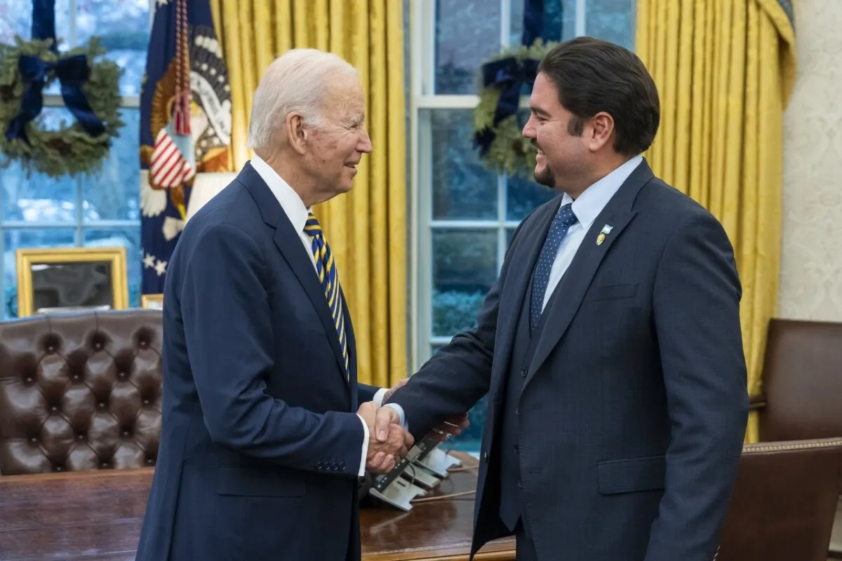 Embajador de Honduras en Washington Javier Bú, presentó Cartas Credenciales ante el presidente Joe Biden