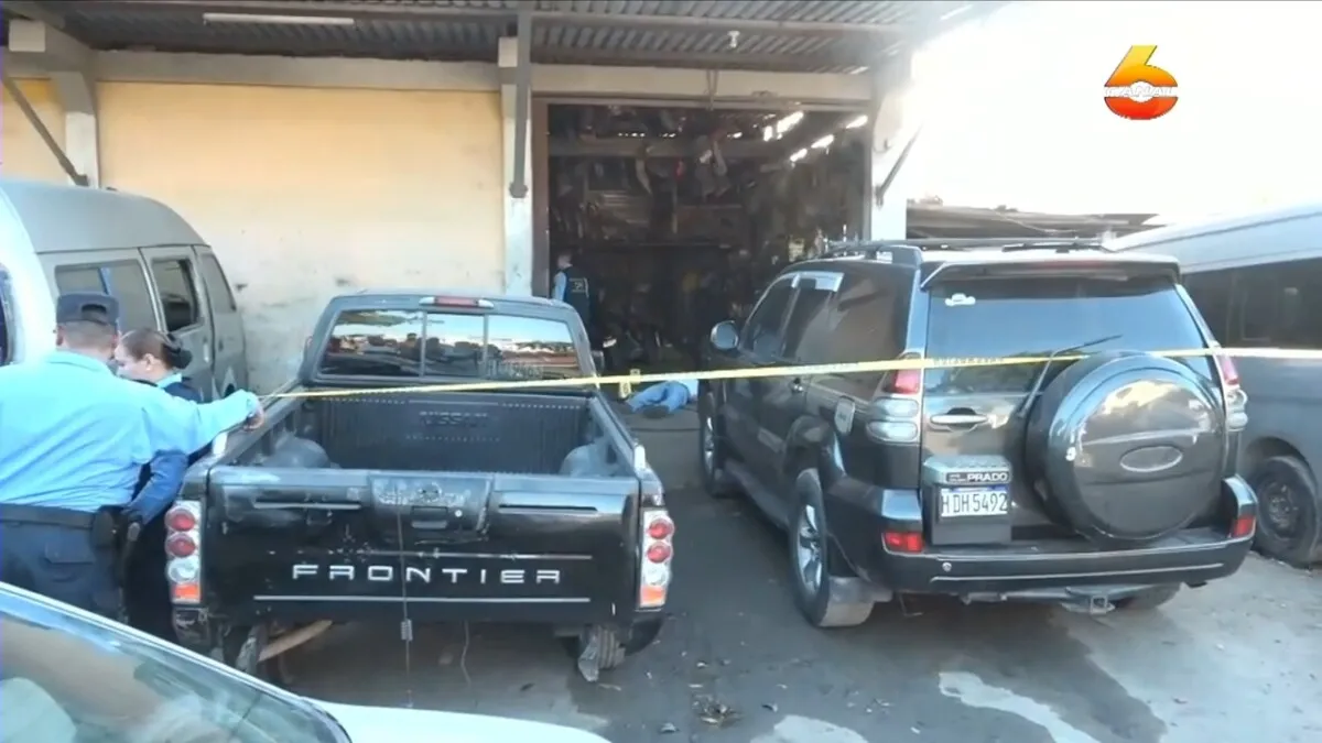 Matan a transportista en su taller en la Colonia Satélite de San Pedro Sula