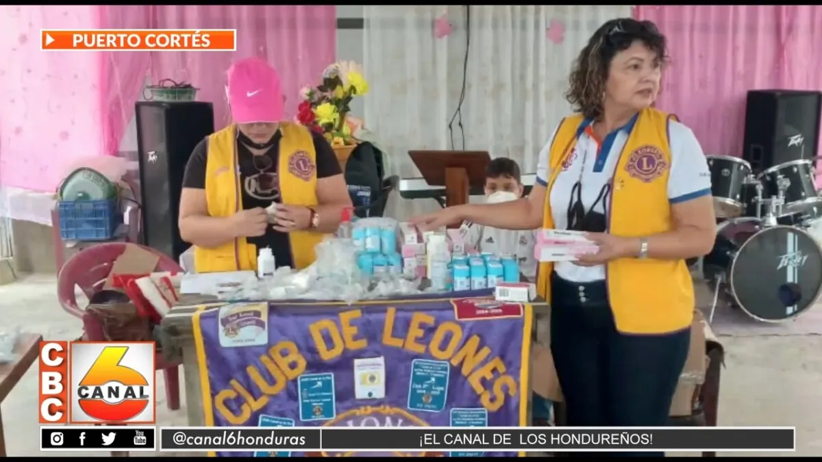 Realizan donativo de medicamentos y anteojos en Puerto Cortés