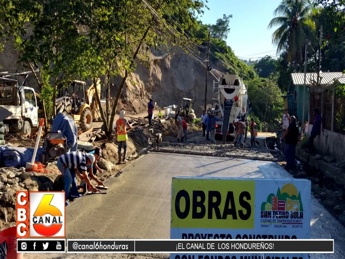 San Pedro Sula avanza en la ejecución de obras de infraestructura