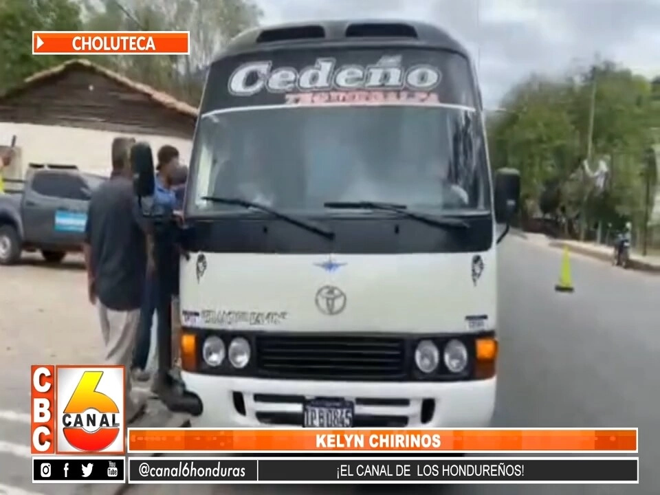 Autoridades realizan operativos al transporte público en Monjaras, Choluteca