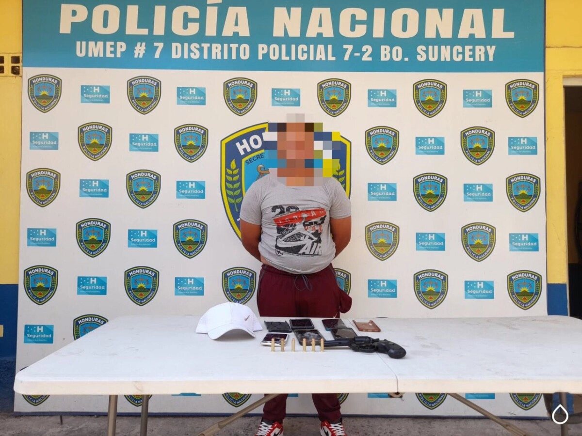 Detienen a sujeto en posesión de varios teléfonos celulares robados en San Pedro Sula