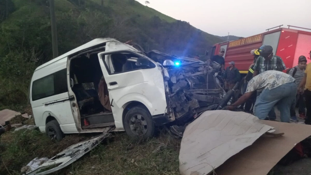 Fuerte accidente de tránsito en los Hornos, Copán