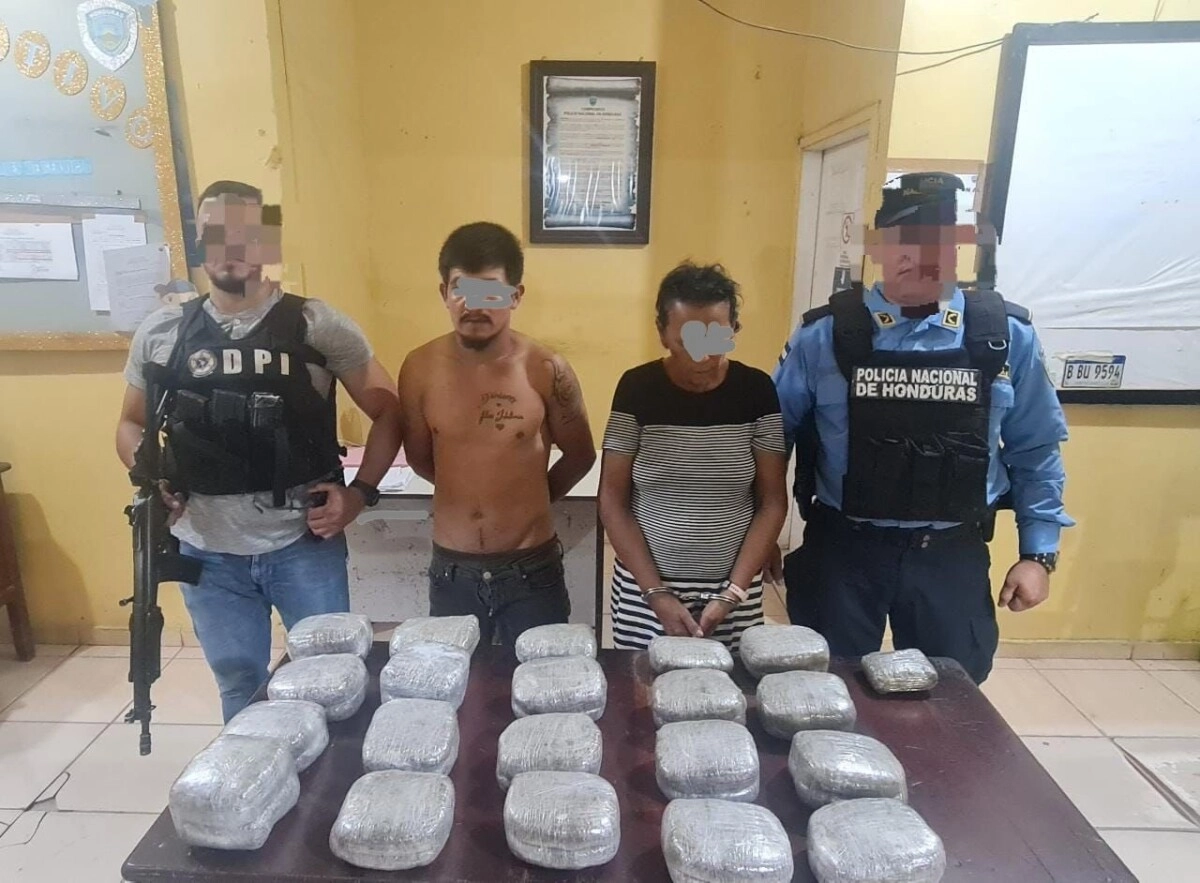 Pareja es detenida con cargamento de presunta droga en Colón