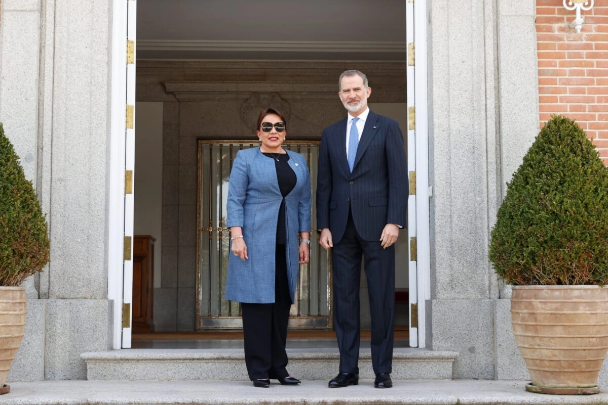 Rey de España recibe en el Palacio de La Zarzuela a la Presidenta de Honduras, Xiomara Castro