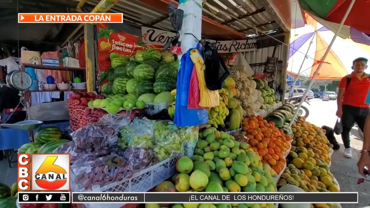 Se mantiene el precio de las frutas en La Entrada, Copán