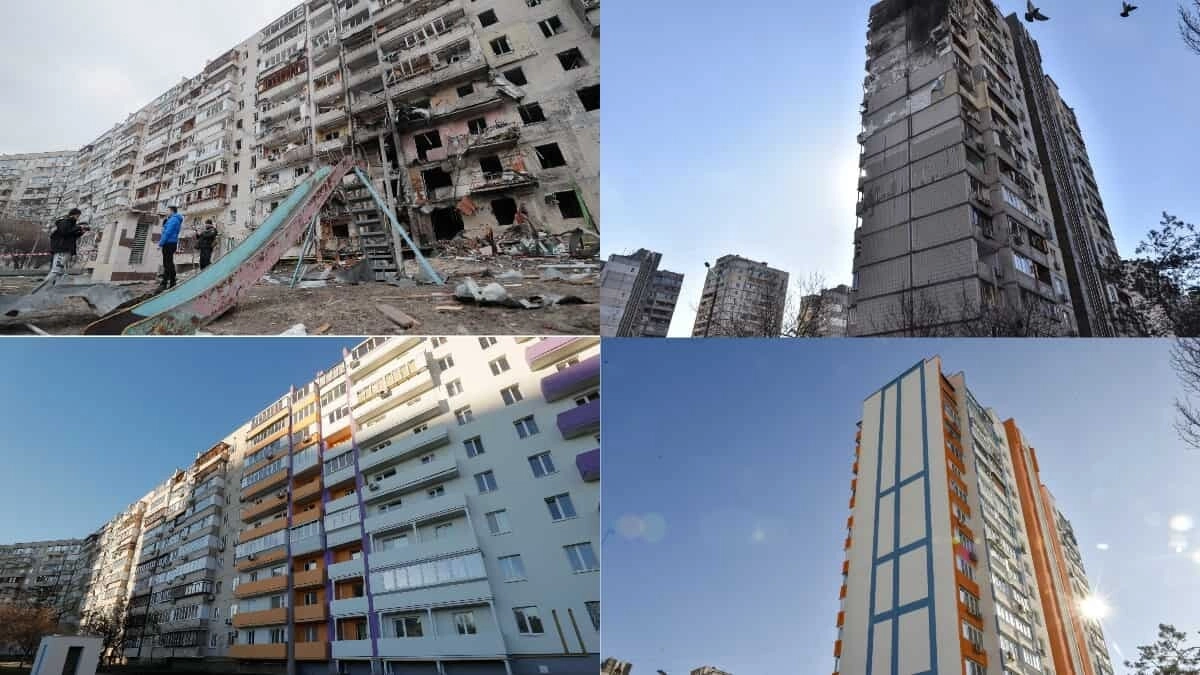 Ucrania se reconstruye: así lucen hoy los edificios que habían sido destruidos por Rusia