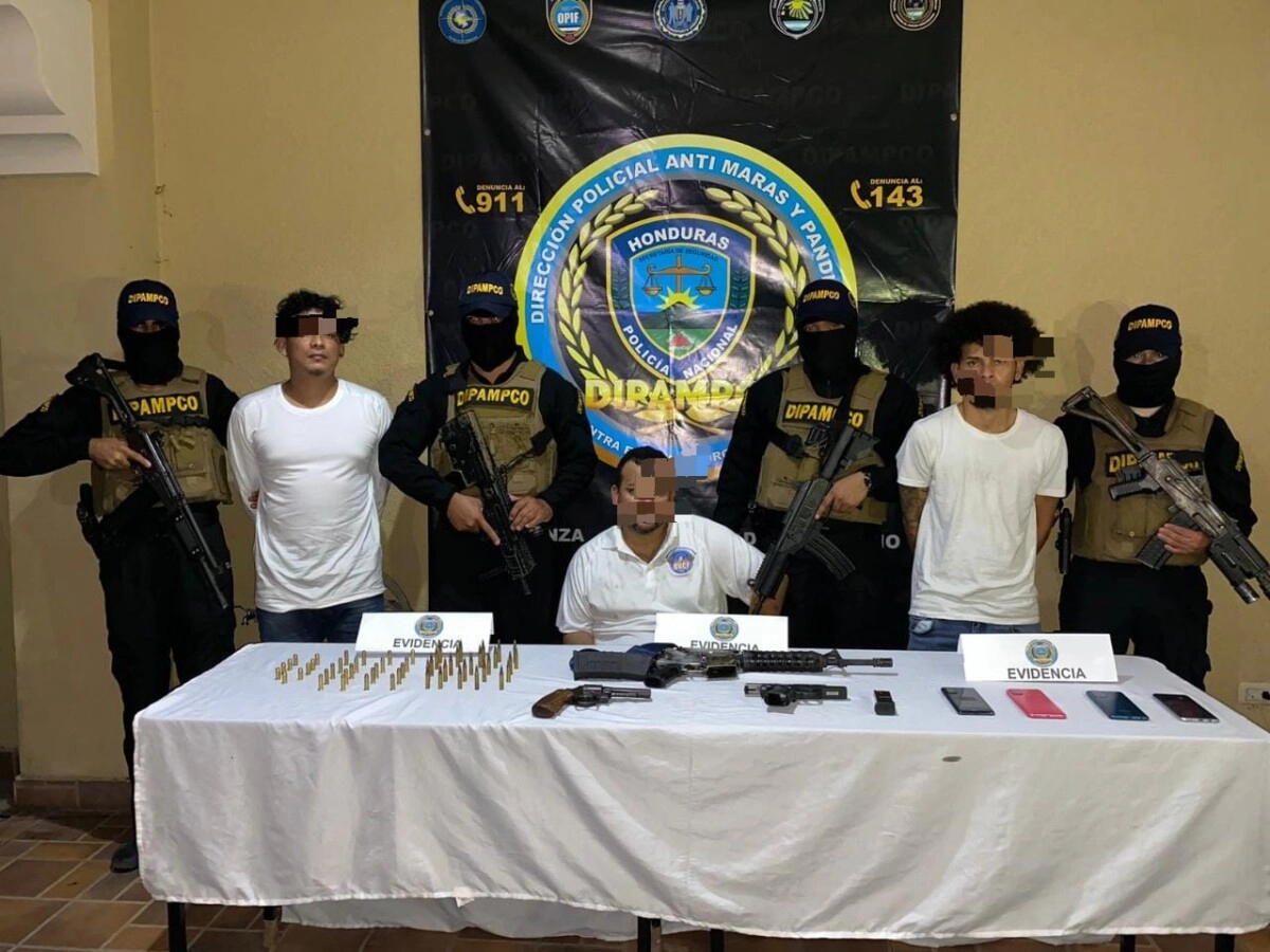 Evitan homicidio múltiple. En La Ceiba, DIPAMPCO detiene a miembros de la Banda La Rumba, antes de cometer masacre