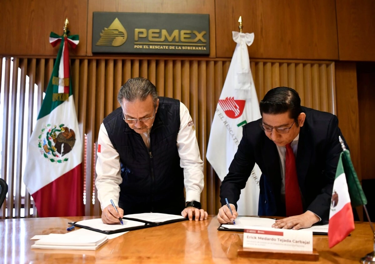 SEN y Pemex firman histórico convenio de cooperación en temas petrolíferos