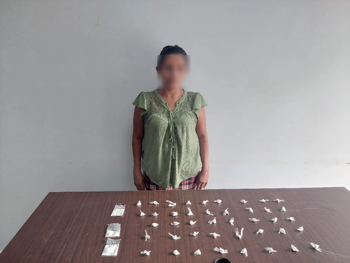 Por tráfico de drogas capturan a dama en Olancho