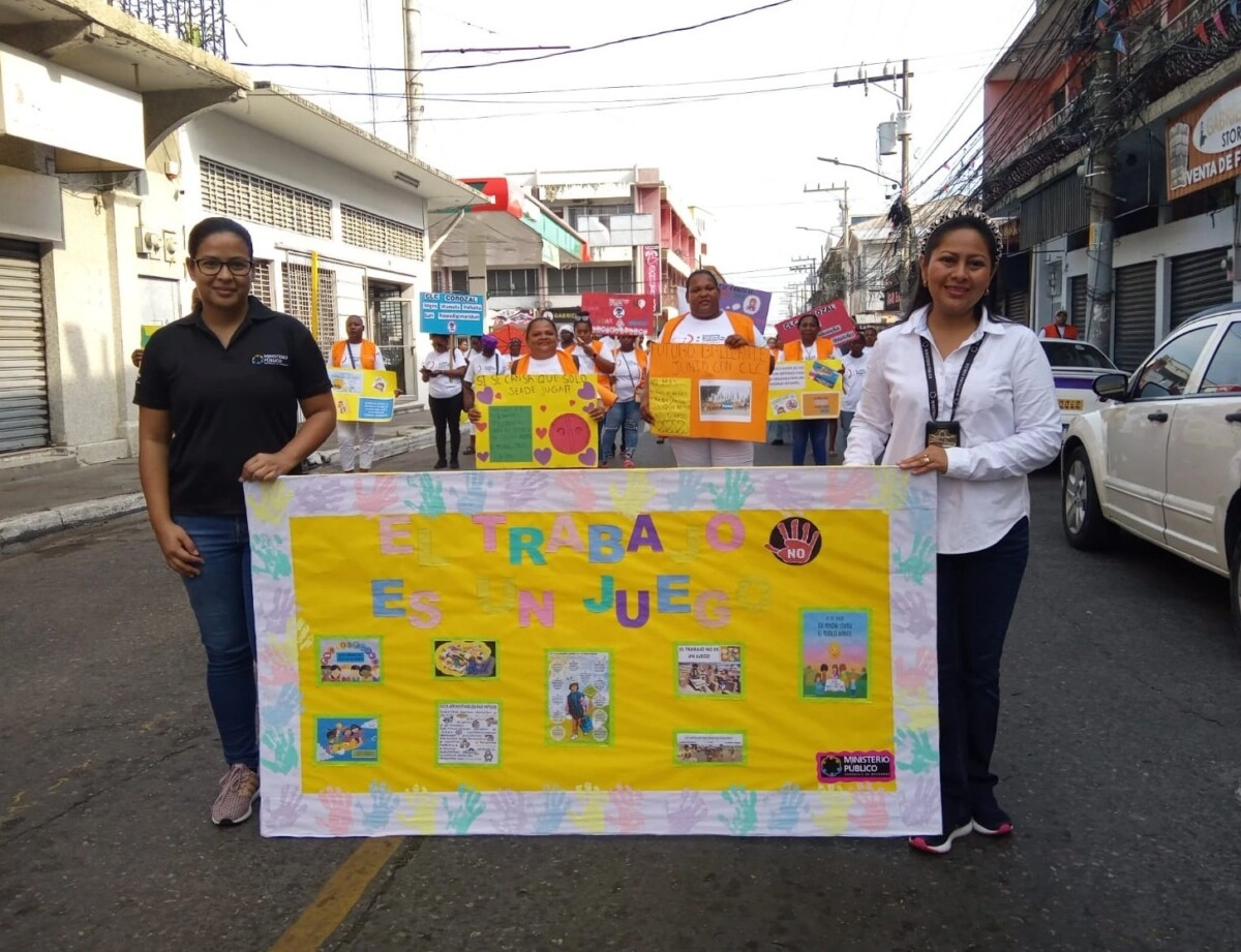 “El trabajo no es un juego”, el clamor en La Ceiba a favor de la niñez