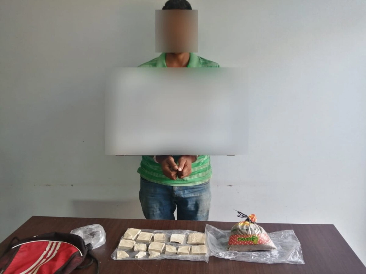 En posesión de pasta de cocaína funcionarios policiales de la UMEP#15 arrestan a ciudadano en San Esteban, Olancho