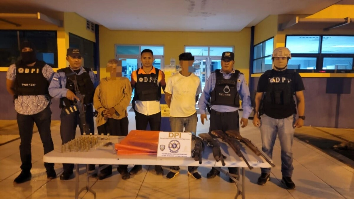 Agentes preventivos y de la DPI dan duro golpe a la banda criminal Los Mejía en Comayagua 01