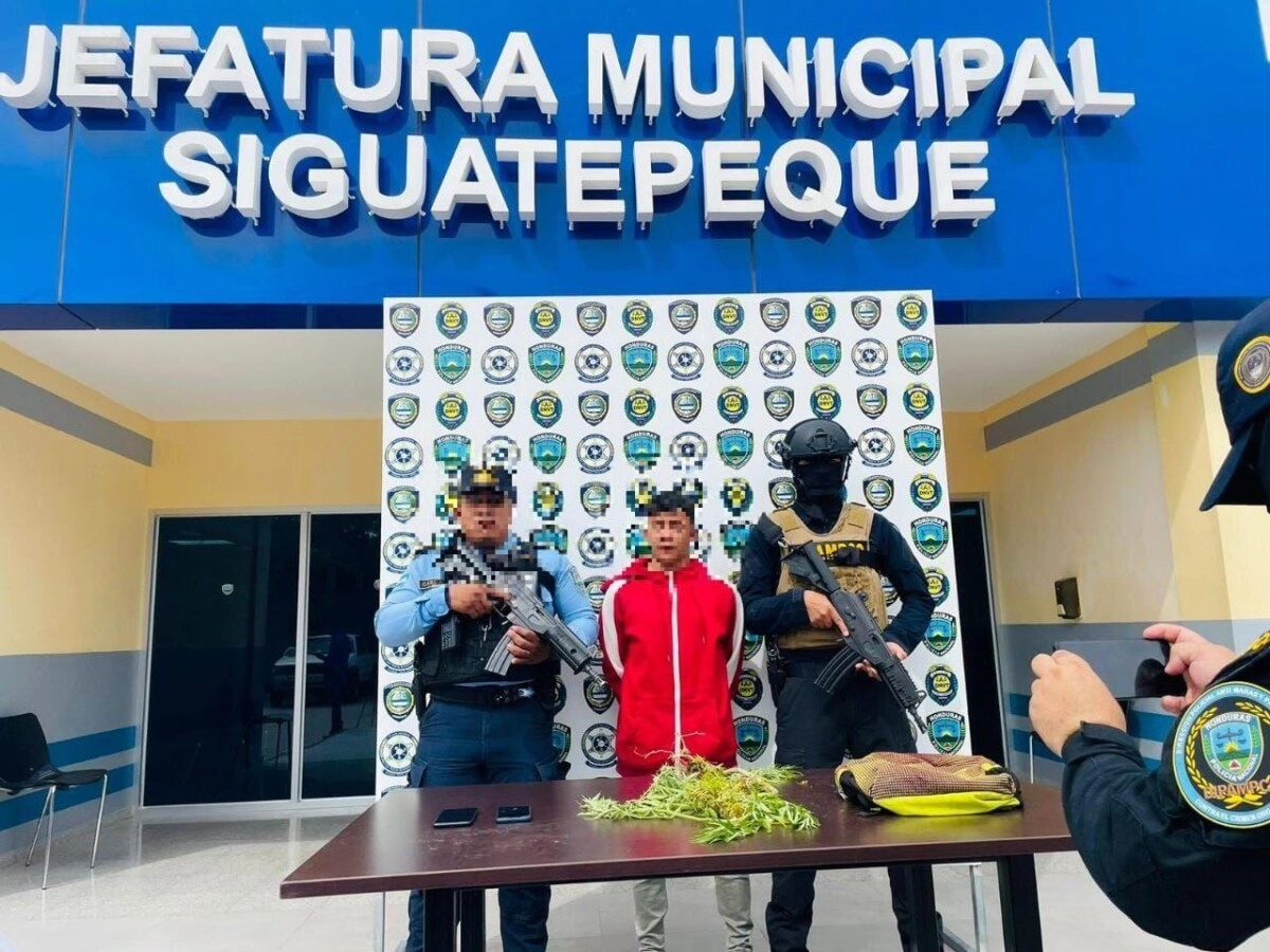 En Siguatepeque ejecutan captura de una banda de extorsionadores y un individuo por tráfico de drogas 01