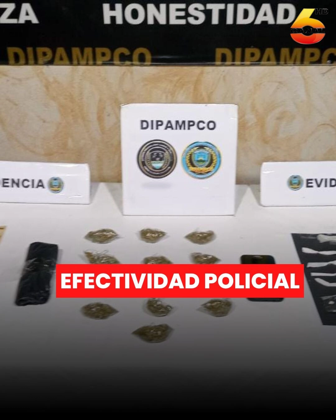 Agentes de DIPAMPCO detienen a dos personas vinculadas al tráfico de droga y porte ilegal de arma