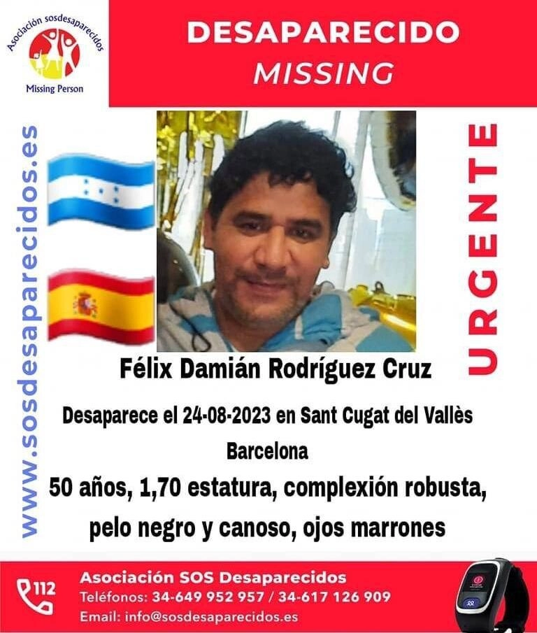 Familiares de un hondureño en España reportan su desaparición cuando salió en busca de un empleo