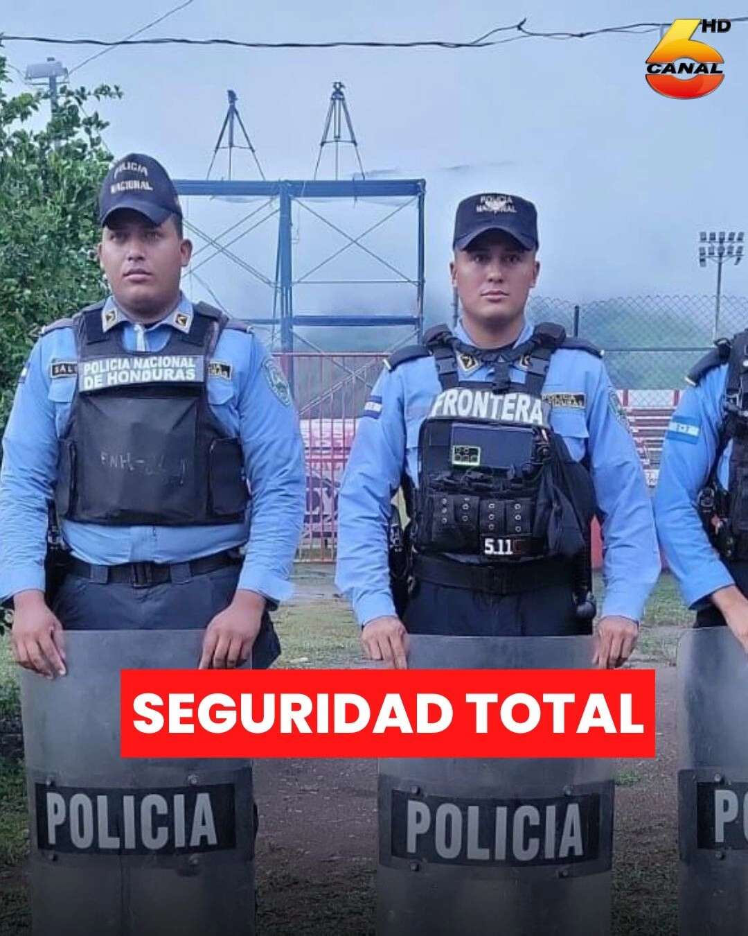Policía Nacional garantiza seguridad durante encuentro deportivo de fútbol en Tocoa, Colón