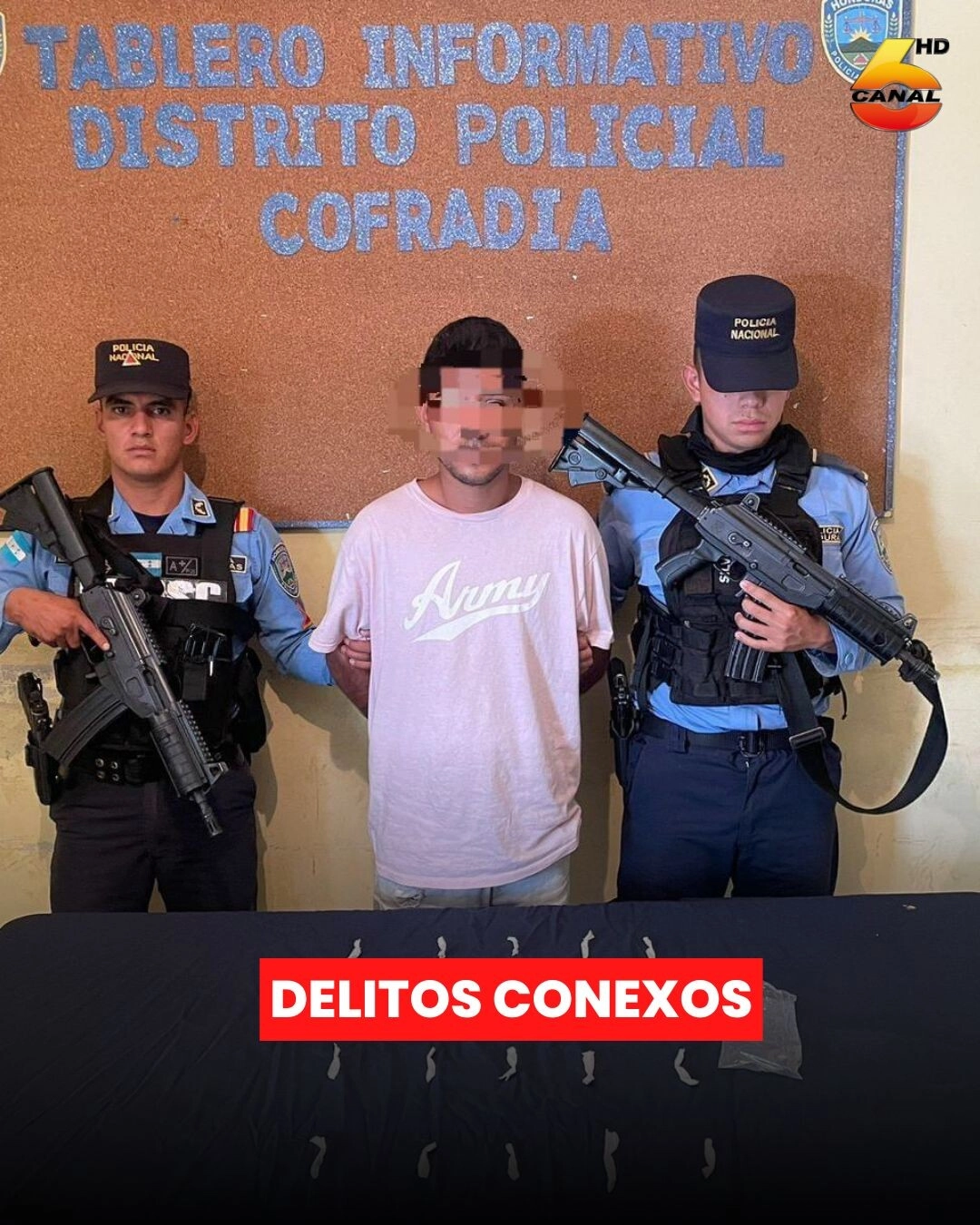 Agentes Policiales Detiene A Alias “el Chele” Por Tráfico De Drogas En Cofradía, Cortés