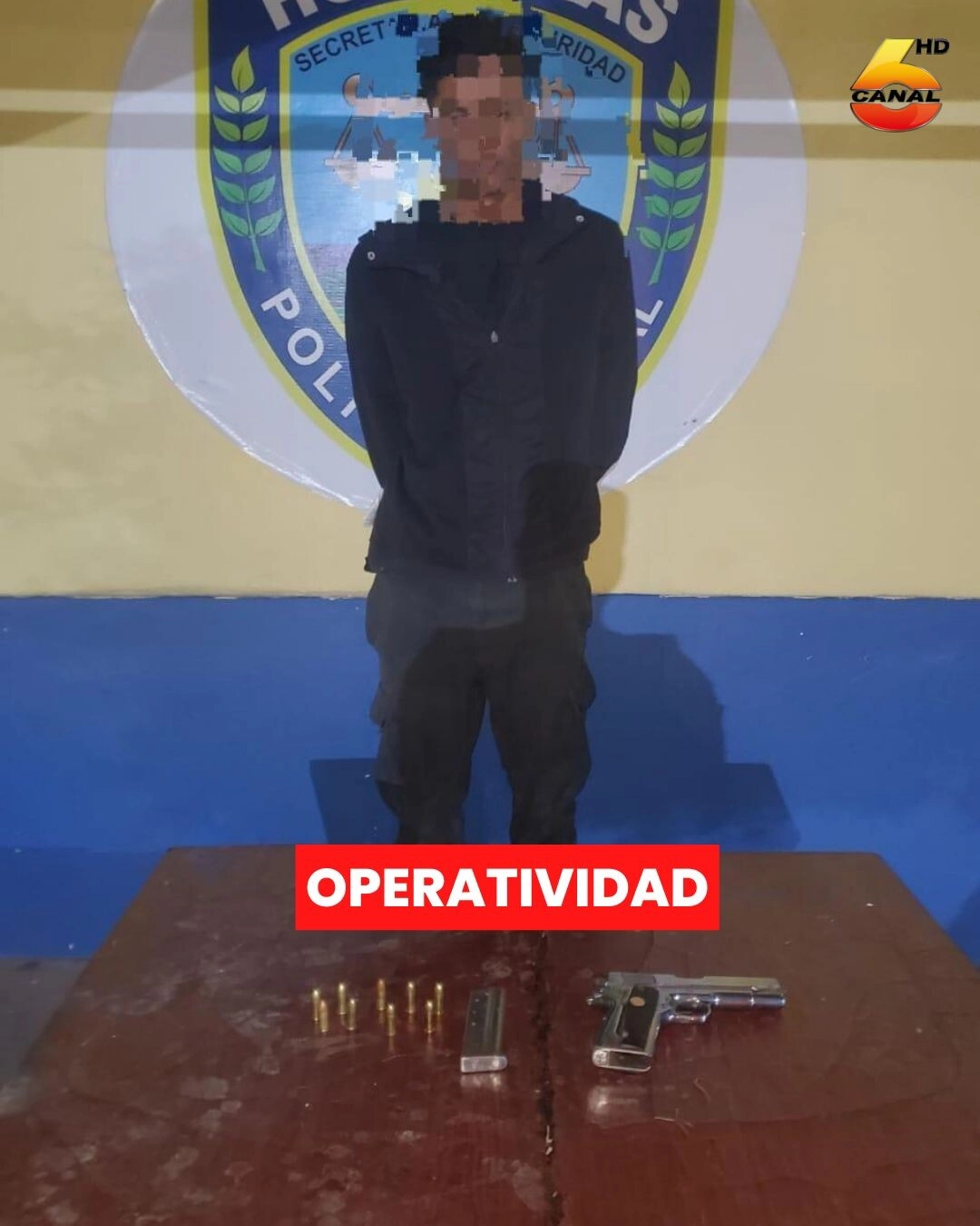 En Intibucá Policías De La Udep 10 Arrestan A Ciudadano Por El Delito De Porte Ilegal De Arma De Fuego