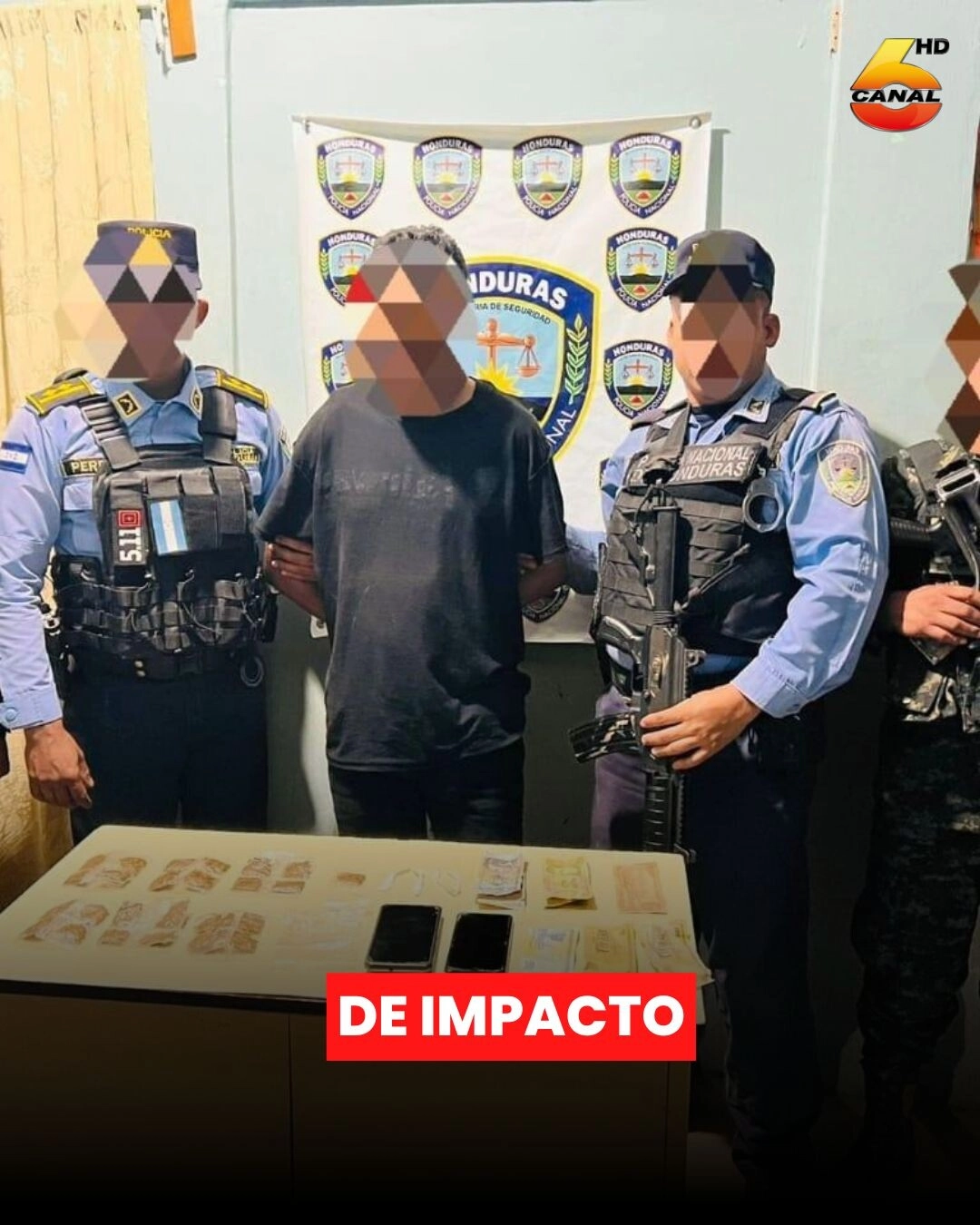 En Posesión De Droga, Agentes De La Udep 12 Detienen A Supuesto Integrante De La Ms 13 En La Paz