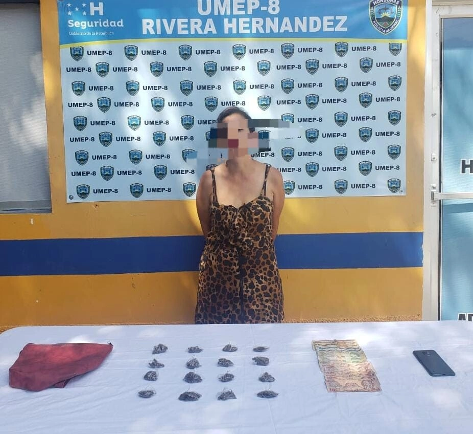 En Posesión De Drogas Es Detenida Una Fémina, Supuesta Integrante De La Mara Salvatrucha Ms 13 En San Pedro Sula