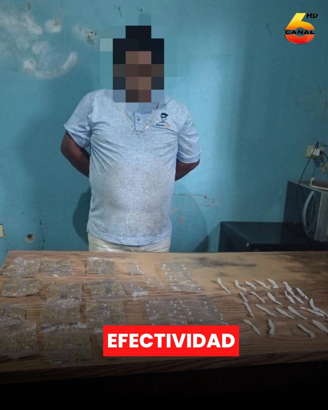 Policías De La Umep 14 Realizan Detención De Un Individuo Por El Delito De Tráfico De Droga
