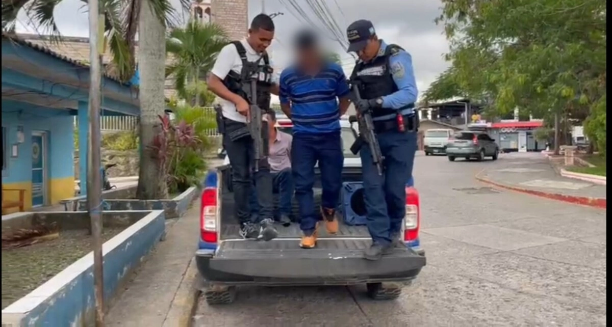 Sospechoso de homicidio y amenazas Uniformados de la UDEP-4 arrestan  sujeto en  Copán