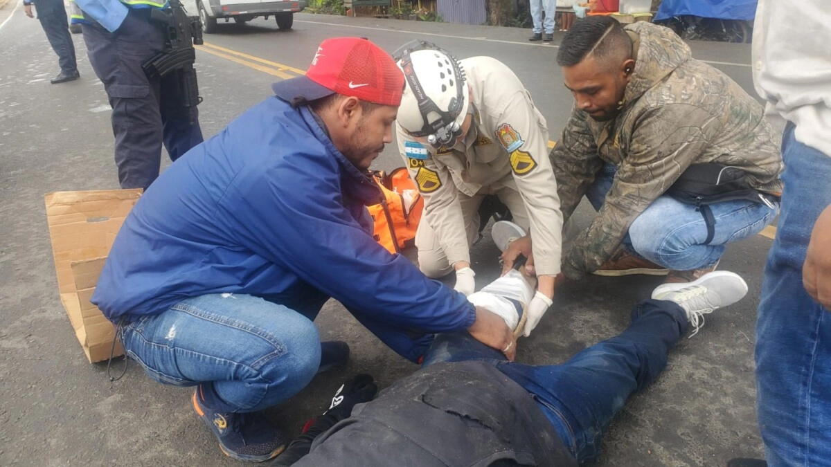 Dos Heridos Deja Accidente De Motos En Talanga 