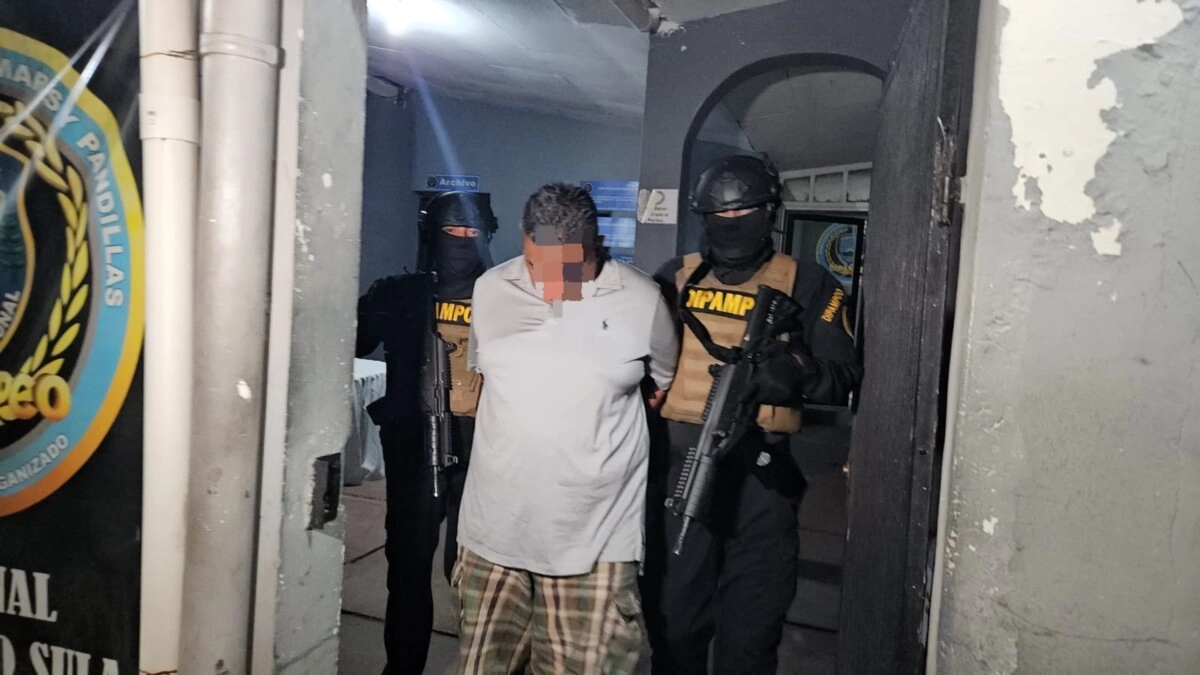 DIPAMPCO captura a extorsionador de la banda delictiva Los Soles en San Pedro Sula