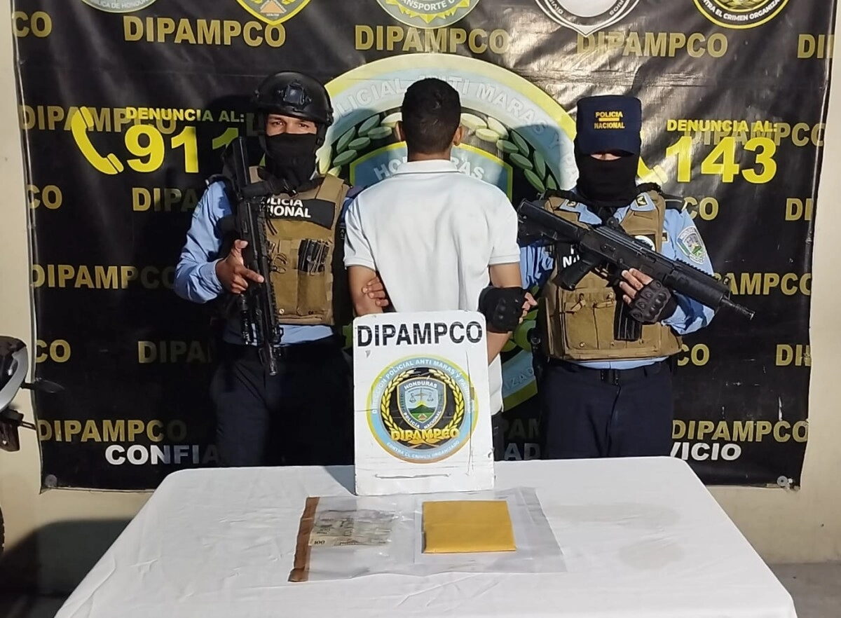 Dipampco Captura A Individuo Mientras Cobraba Extorsion En El Barrio Concepcion De La Capital